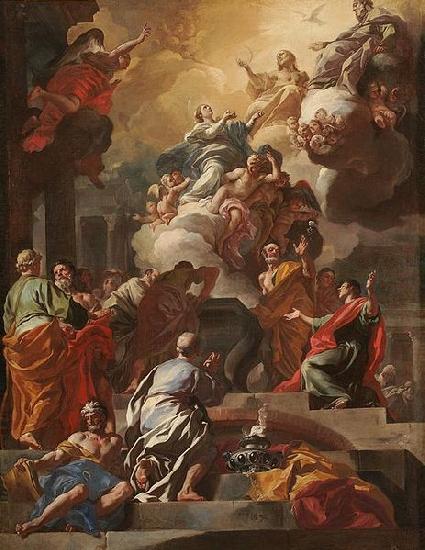 Francesco Solimena LAssomption et le Couronnement de la Vierge Germany oil painting art